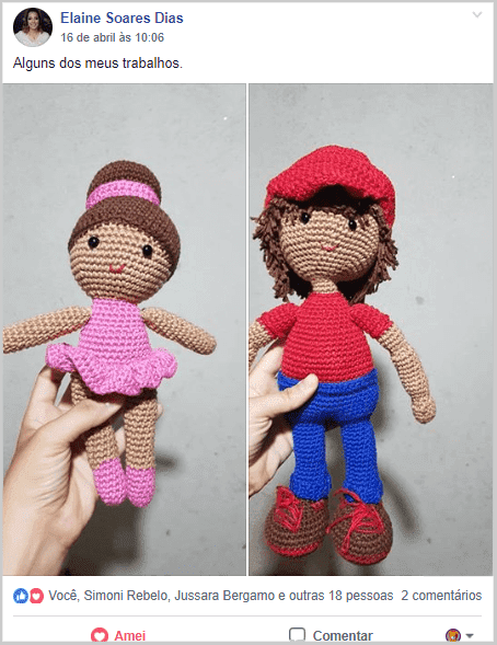 Bonecos Amigurumi